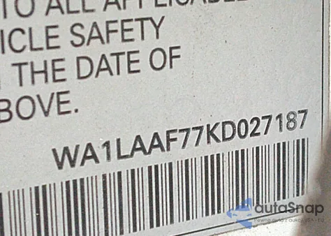 2019 Audi Q7 55 Premium/55 Se Premium from USA, damaged, VIN WA1LAAF77KD027187